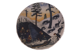 Lappalainen on pystyttänyt laavun 35€